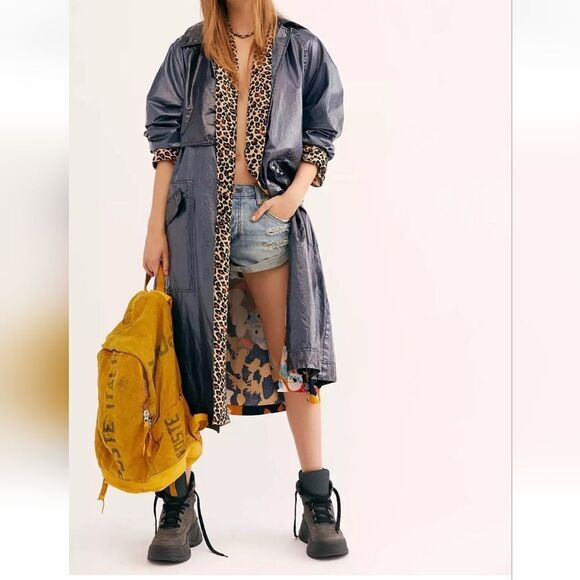 Free People Trinity High Shine Coat by We the Free Size XS‎ - Picture 1 of 8